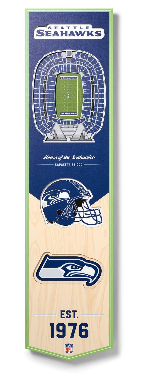You The Fan Seattle Seahawks 8''x32'' 3-D Banner product image