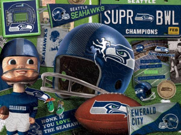 You The Fan Seattle Seahawks Wooden Puzzle product image