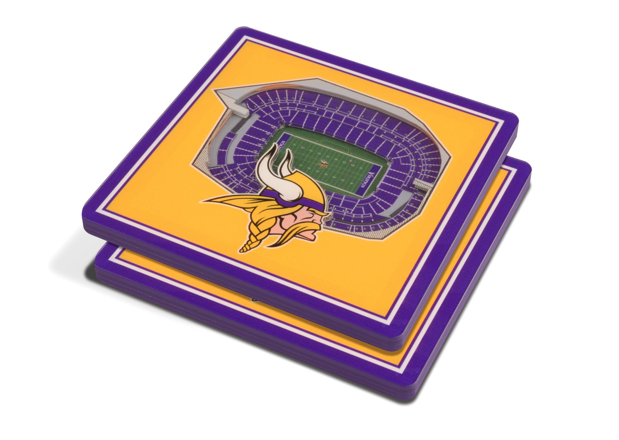 YouTheFan Minnesota Vikings Stadium View Coaster Set product image