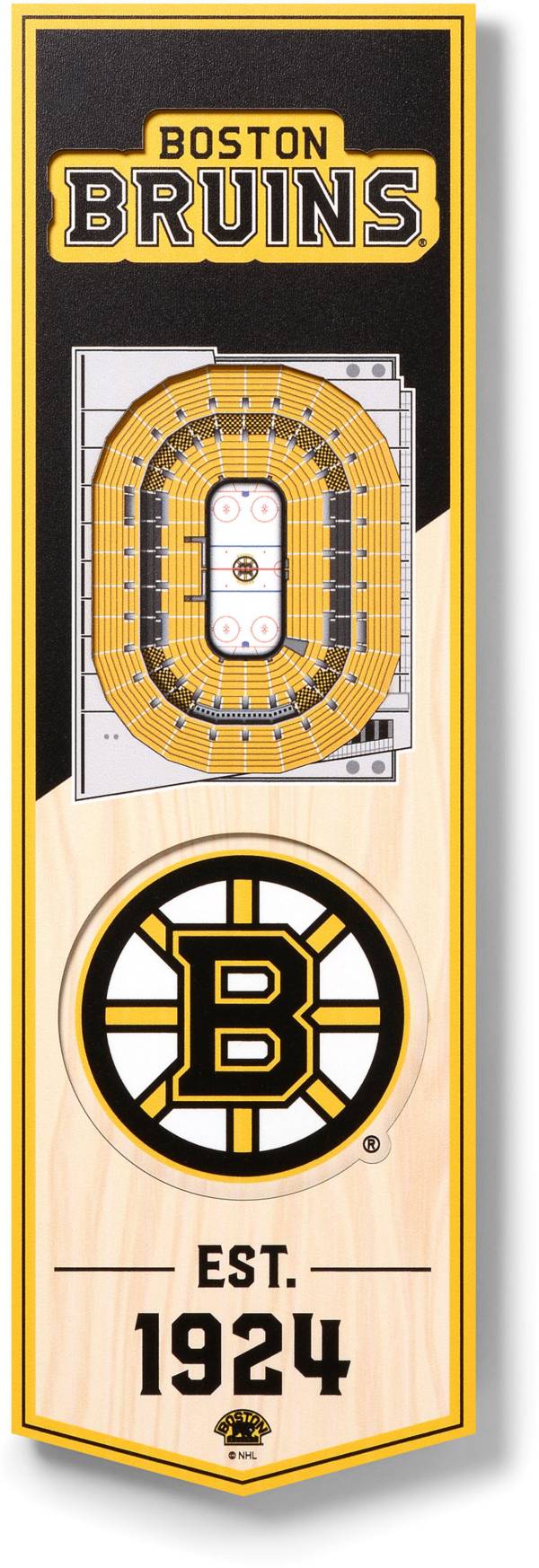 You The Fan Boston Bruins 6''x19'' 3-D Banner product image