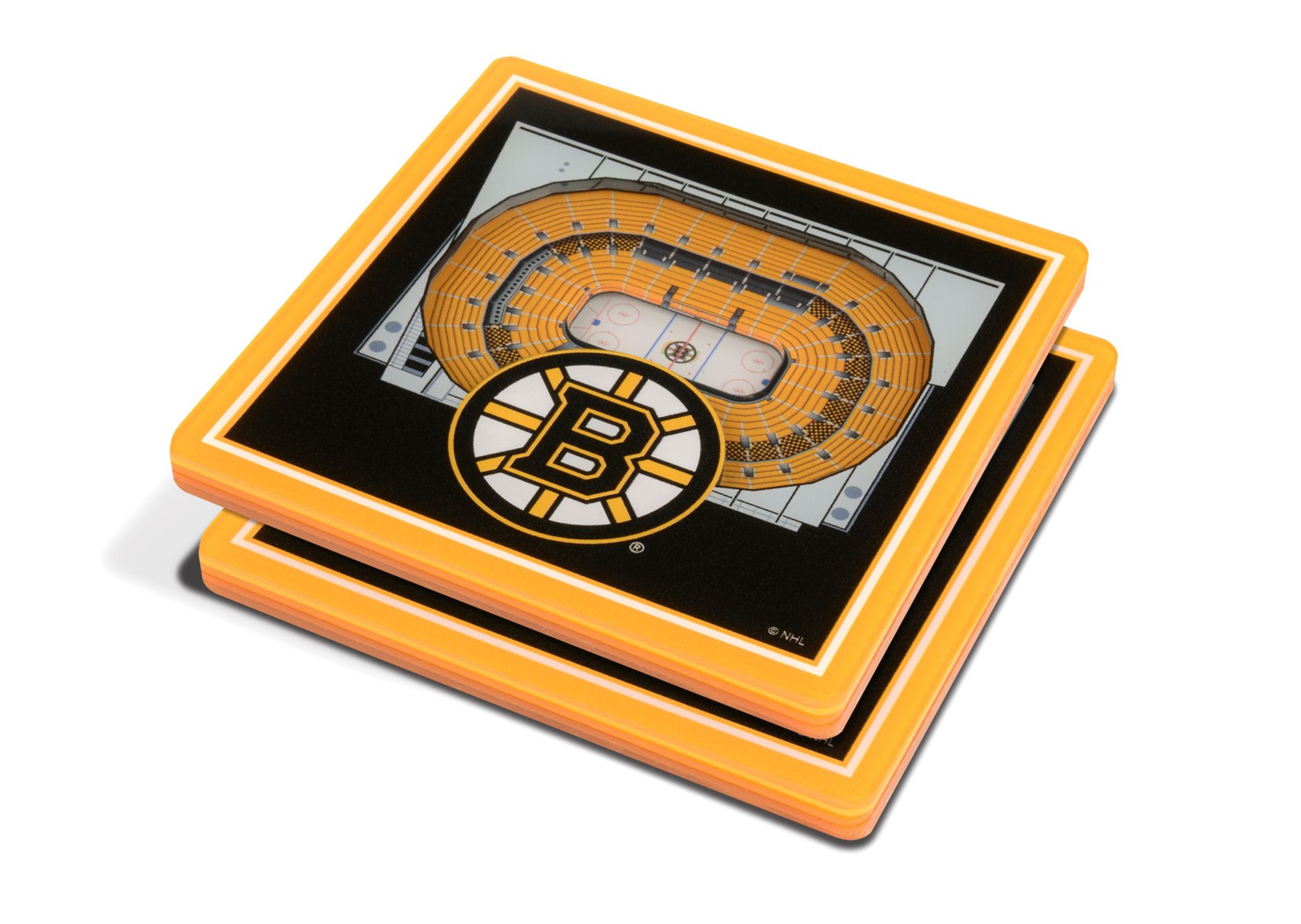 YouTheFan Boston Bruins Stadium View Coaster Set product image