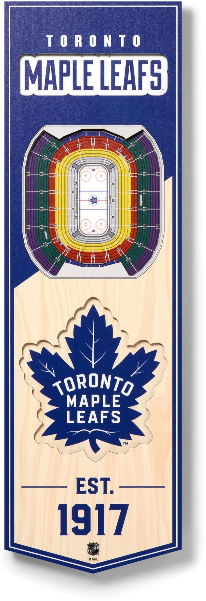 YouTheFan Toronto Maple Leafs 6''x19'' 3-D Banner product image