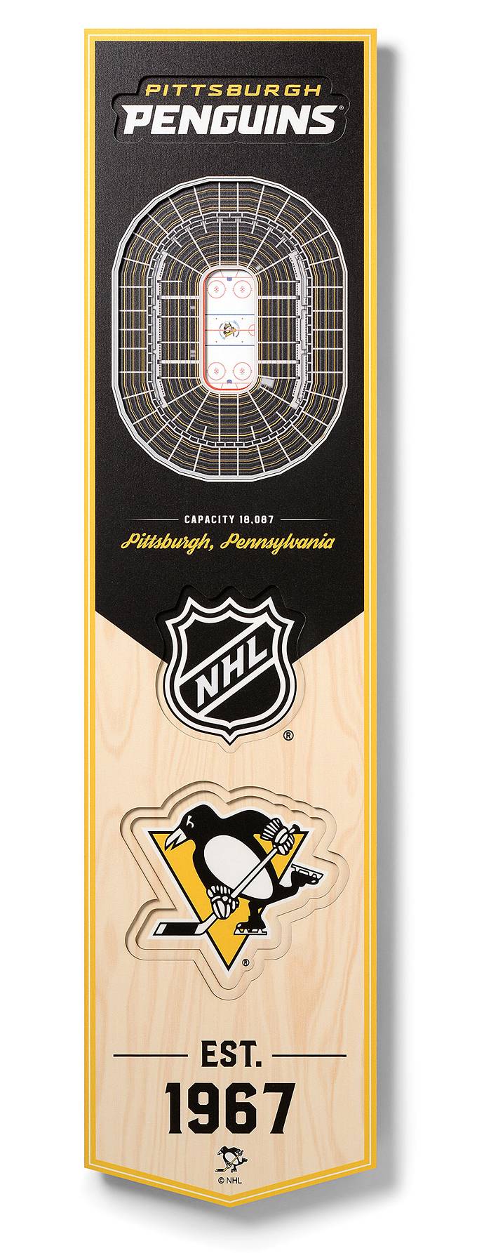 Pittsburgh Penguins 8 x 32 Fan Favorite Banner