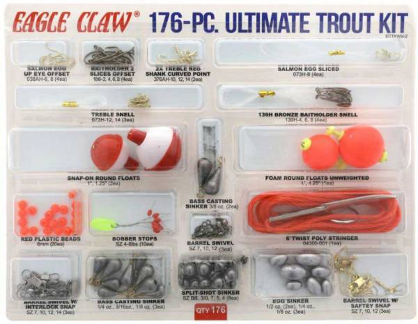 Eagle Claw Lazer Sharp Ultimate Trout Kit – 176 Pieces product image