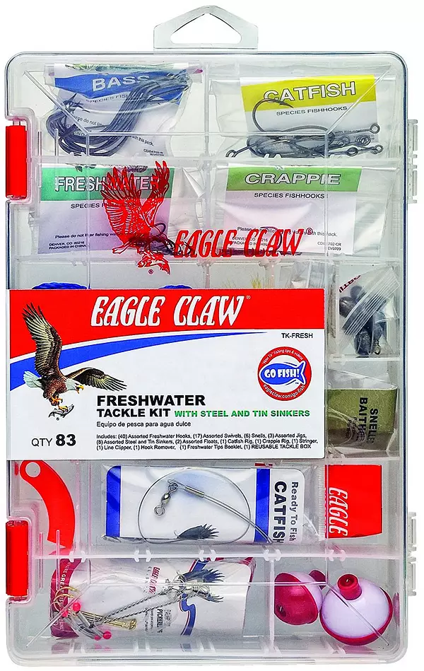 Eagle Claw Freshwater Tackle Kit, 80 Piece : Target