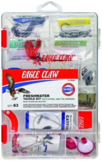 Eagle Claw Go Fish All-Species Spinning Combo 48pc Kit