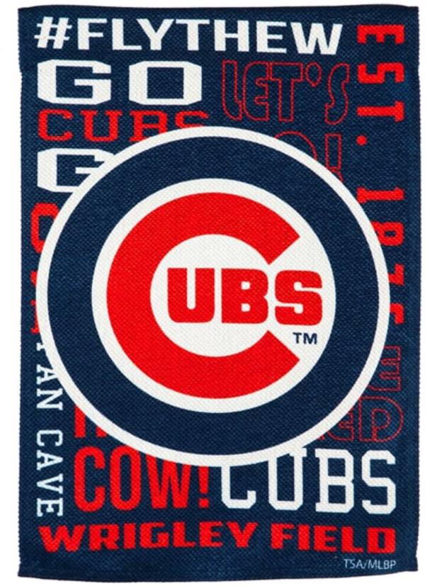 Evergreen Chicago Cubs Fan Rule Garden Flag