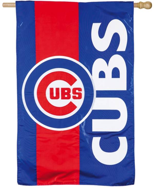 Evergreen Chicago Cubs Embellish House Flag