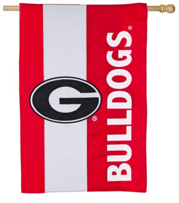 Evergreen Georgia Bulldogs Embellish House Flag