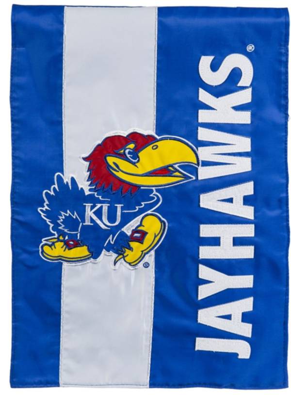 Evergreen Kansas Jayhawks Embellish Garden Flag