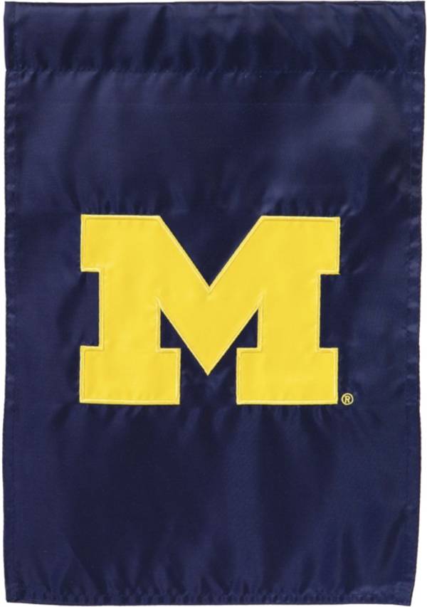 Evergreen Michigan Wolverines Applique Garden Flag