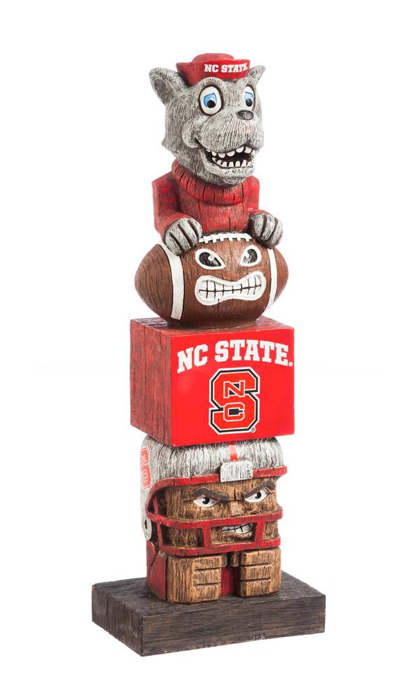 Evergreen NC State Wolfpack Tiki Totem