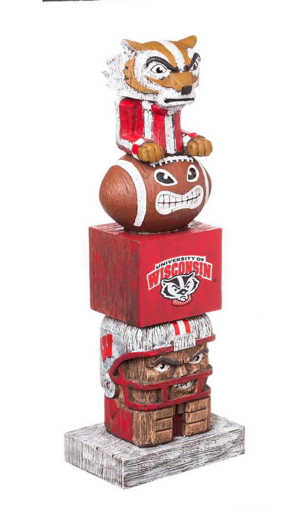 Evergreen Wisconsin Badgers Tiki Totem