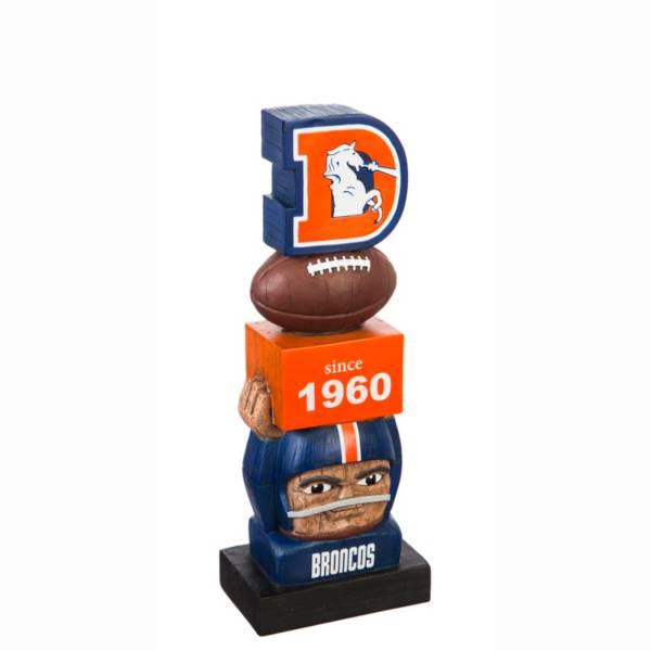 Evergreen Denver Broncos Vintage Tiki Totem