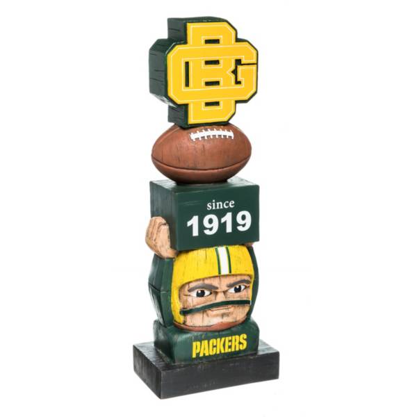 Evergreen Green Bay Packers Vintage Tiki Totem