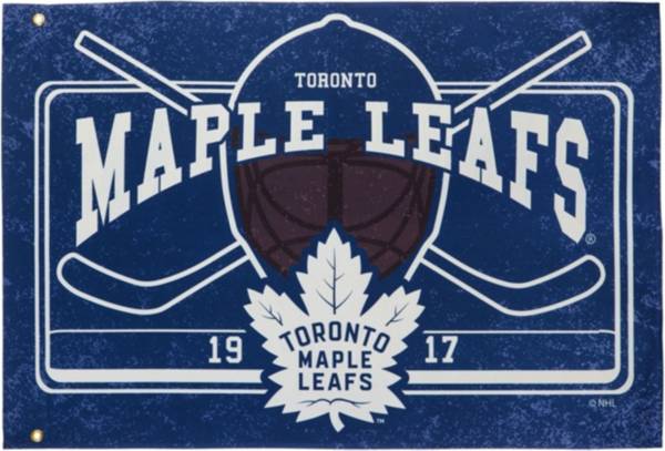 Evergreen Toronto Maple Leafs Linen Estate Flag