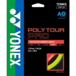 アクセサリー YONEX POLYTOUR PRO 125 Yonex Poly Tour Pro 125 Tennis String Reel Yellow