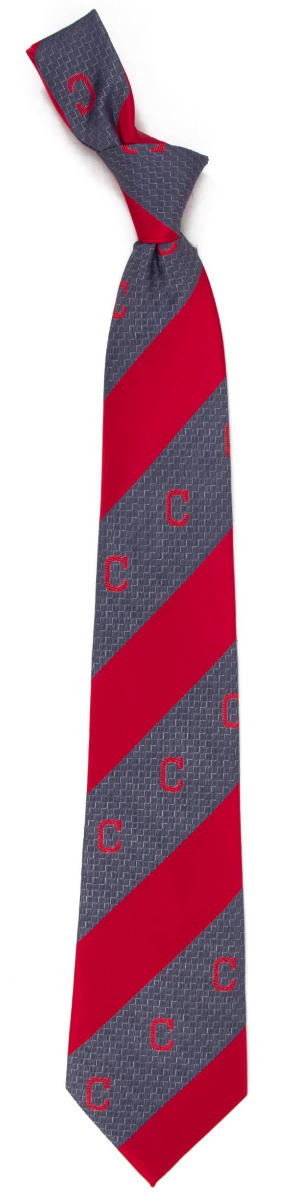 Eagles Wings Cleveland Indians Geo Stripe Necktie