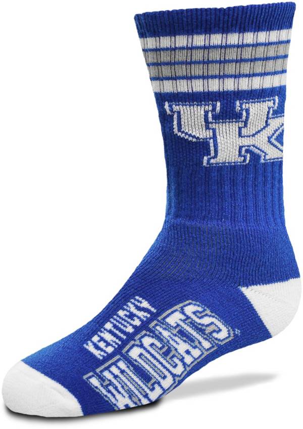 For Bare Feet Youth Kentucky Wildcats 4-Stripe Deuce Crew Socks product image