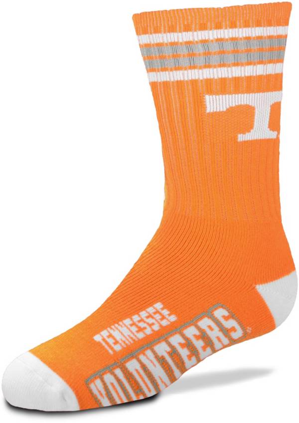 For Bare Feet Youth Tennessee Volunteers 4-Stripe Deuce Crew Socks product image