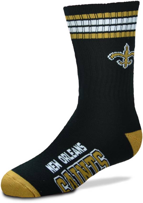 For Bare Feet Youth Jacksonville Jaguars 4-Stripe Deuce Crew Socks