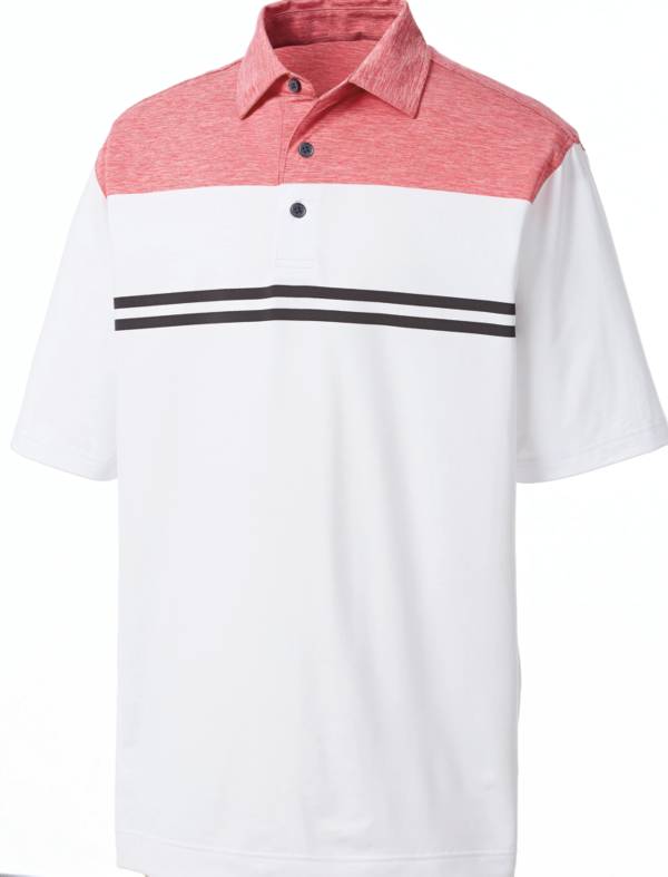 Download FootJoy Mens Heather Colorblock Short Sleeve Golf Polo ...