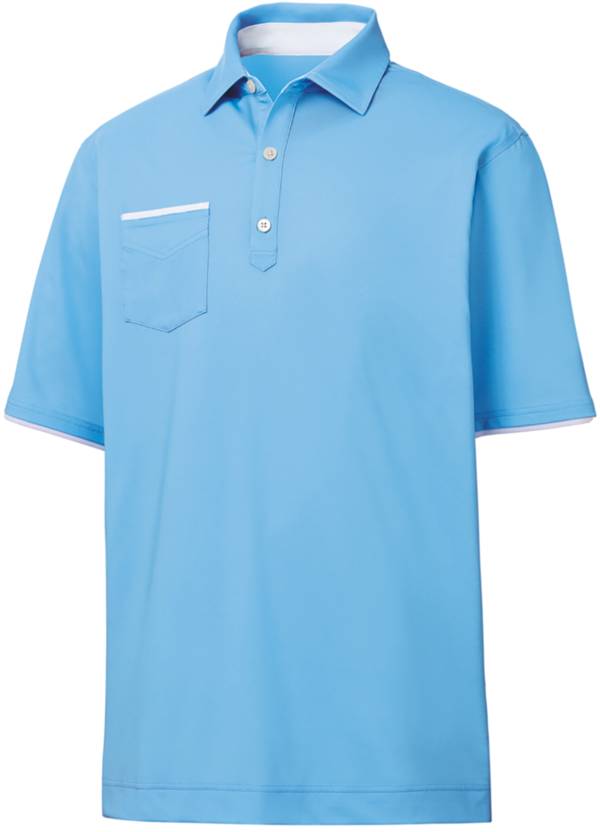 FootJoy Men's Lisle Faux Layer Golf Polo