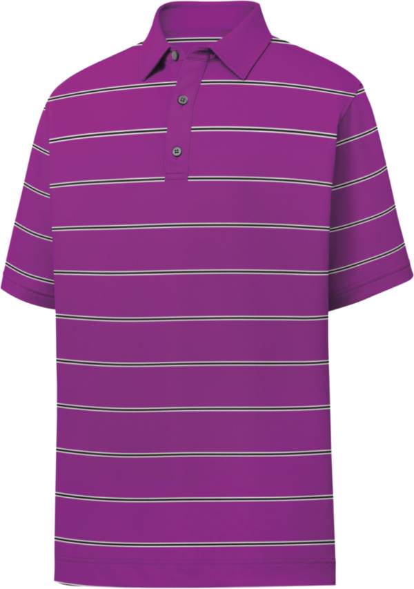 FootJoy Men's Lisle Pique Open Stripe Short Sleeve Golf Polo product image