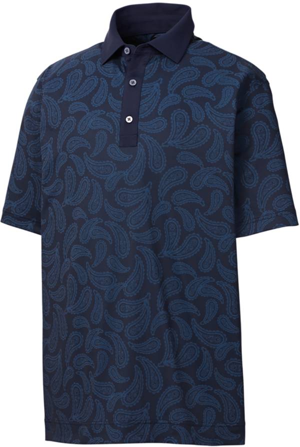 FootJoy Men's Pique Tonal Paisley Golf Polo