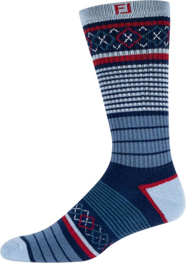 FootJoy Men's ProDry Fashion Argyle Crew Golf Socks Golf Galaxy