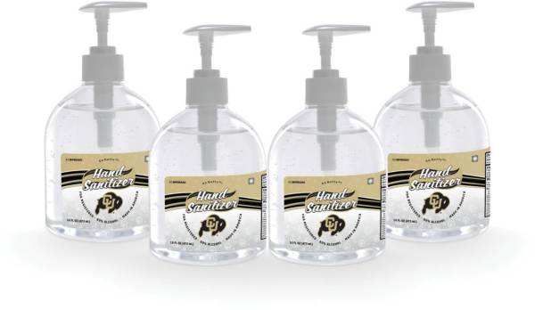 Fanmats Colorado Buffaloes 16 oz. Pump Top Hand Sanitizer – 4 Pack