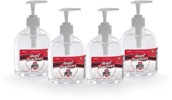 Fanmats Ohio State Buckeyes 16 oz. Pump Top Hand Sanitizer – 4 Pack