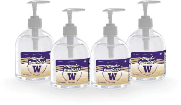 Fanmats Washington Huskies 16 oz. Pump Top Hand Sanitizer – 4 Pack