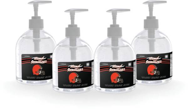 Fanmats Cleveland Browns 16 oz. Pump Top Hand Sanitizer – 4 Pack