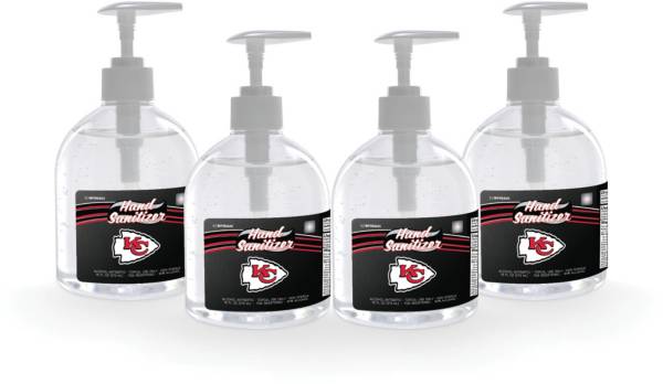 Fanmats Kansas City Chiefs 16 oz. Pump Top Hand Sanitizer – 4 Pack