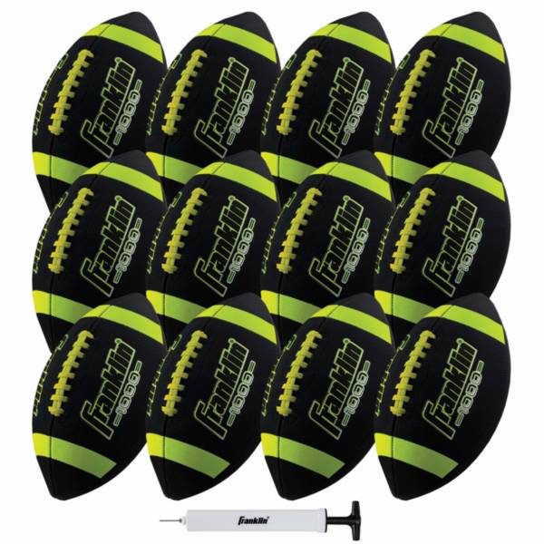 Franklin Sports Junior Football - Grip-Rite 100 - Kids Junior Size Rubber  Football - Youth Football - Durable Outdoor Rubber Football