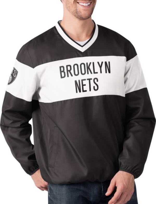 G-III Men's Brooklyn Nets Slam Dunk Black Pullover Jacket