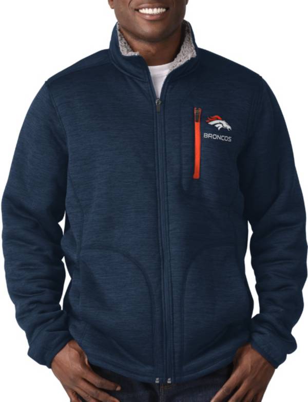 Download G-III Men's Denver Broncos Fast Track Navy Full-Zip Jacket ...