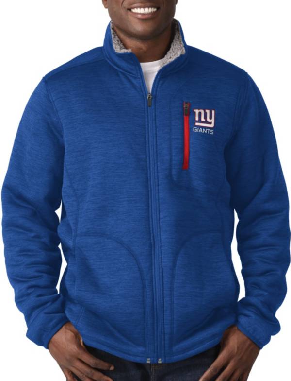 G Iii Men S New York Giants Fast Track Royal Full Zip Jacket Dick S Sporting Goods