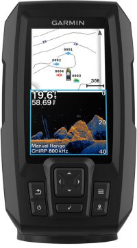 GARMIN - GARMIN Striker plus 4cv / GT20-TM付属 STRIKER Vivid 4cv GPSアンテナ内蔵 4.3インチCHIRP魚探 英語