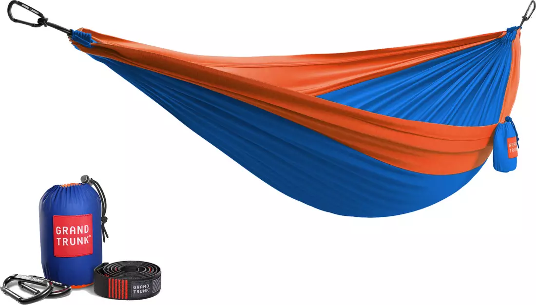 orange and blue grand trunk hammock