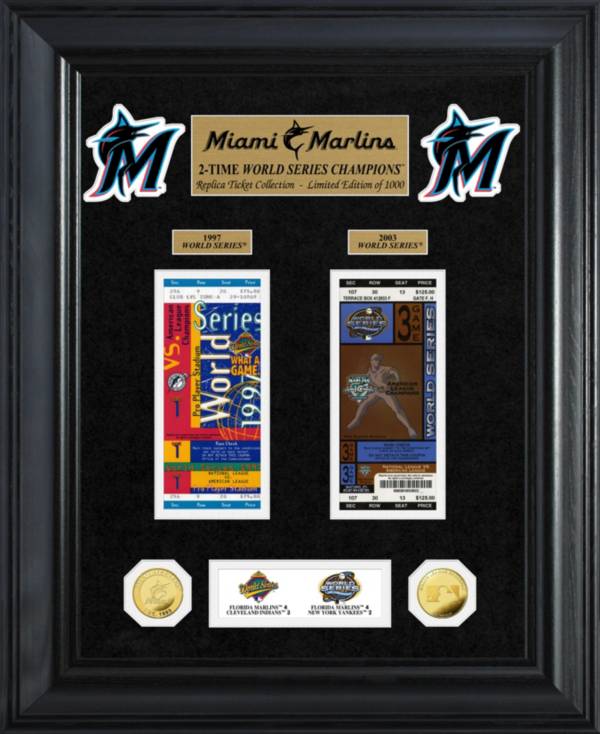 Highland Mint Miami Marlins Deluxe Ticket Frame product image