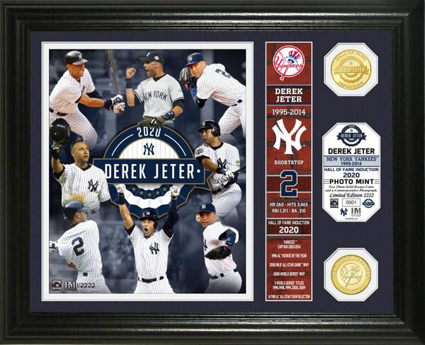 Highland Mint New York Yankees Derek Jeter Hall of Fame 2020 Banner Bronze Coin product image