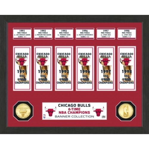 Highland Mint Chicago Bulls Michael Jordan 6x Champions Silver