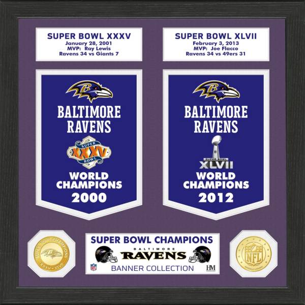 Highland Mint Baltimore Ravens Super Bowl Banner Collection Coin Photo Mint product image