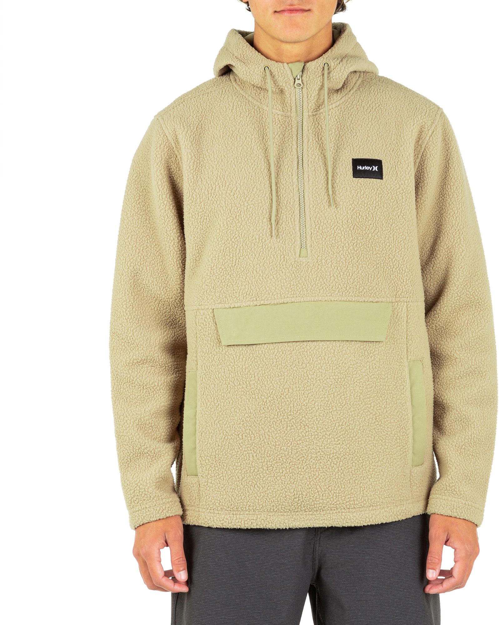 mens sherpa fleece pullover