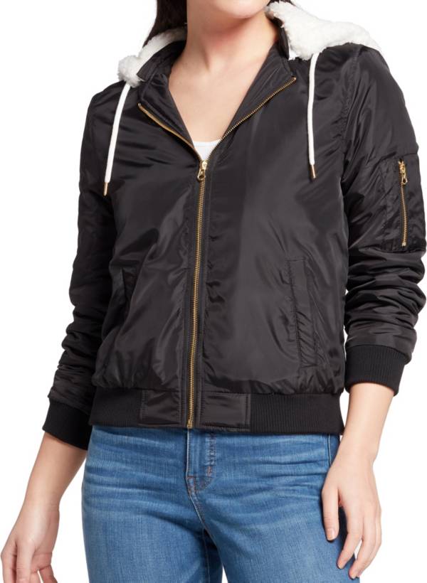 Hurley Women's Nylon Bomber Jacket