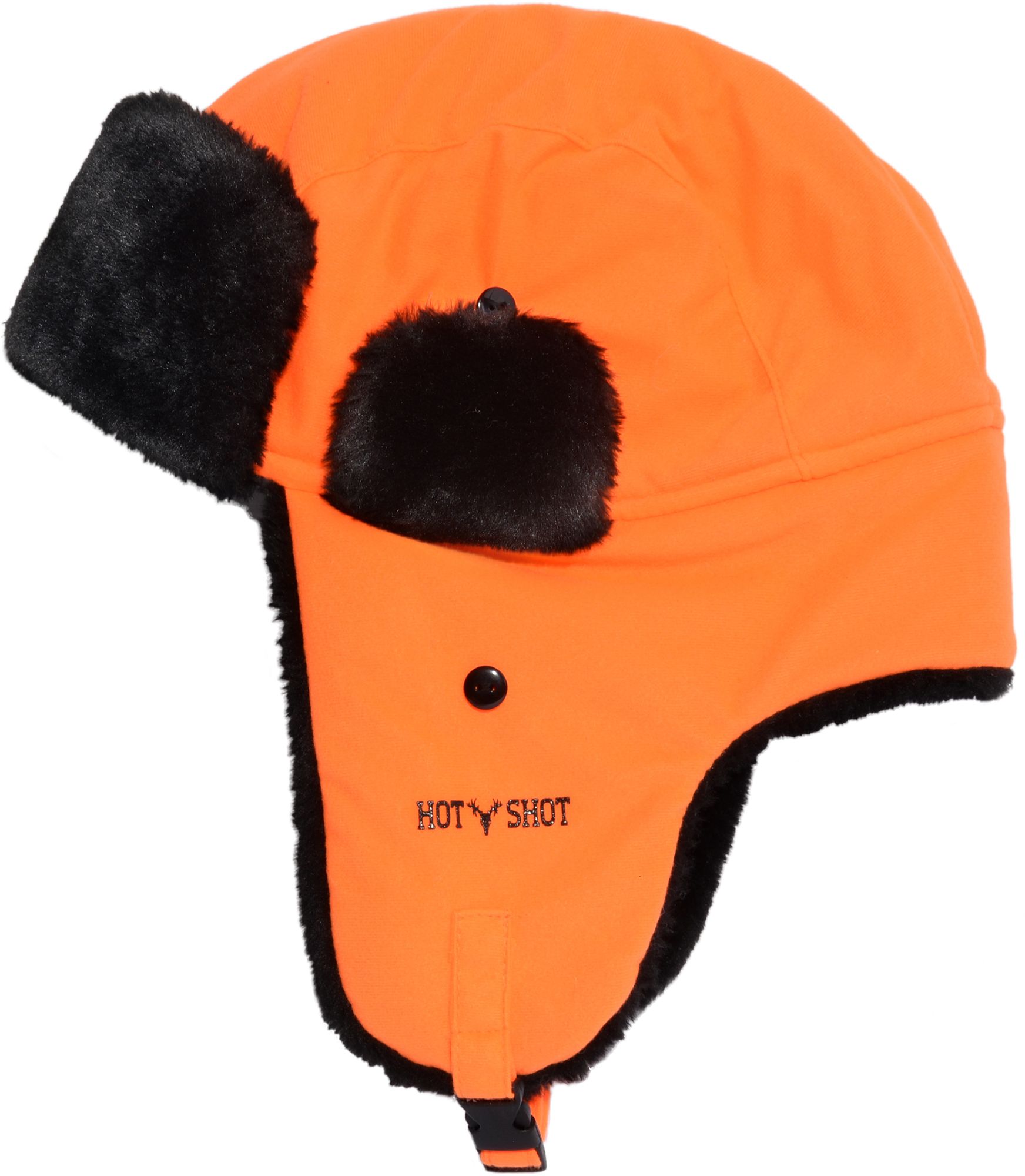 blaze orange trapper hat