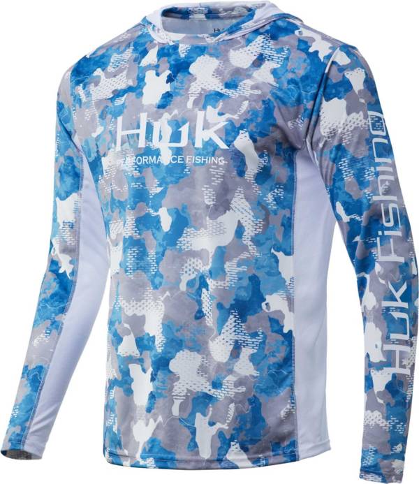 HUK Men's Icon X KC Refraction Camo Pullover Fishing Hoodie product image