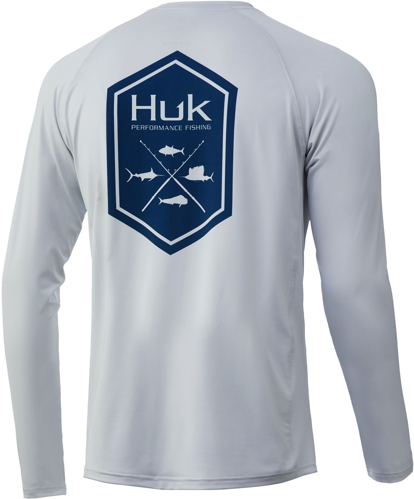 huk long sleeve hooded shirt